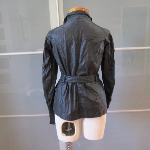 Superdry Limited Waxed Belted Short Trench Jacket - Picture 3 of 7